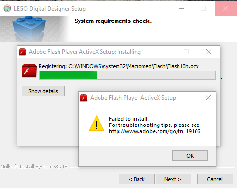 LDD failed to install.png